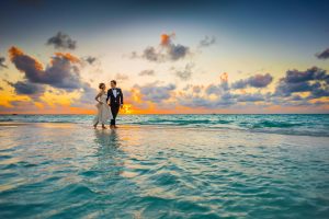 Wedding in the sun